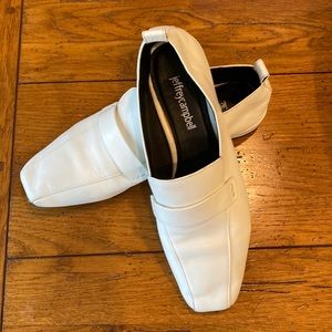 Jeffrey Campbell Moritz Soft White Leather Loafers
Women's size 7.5